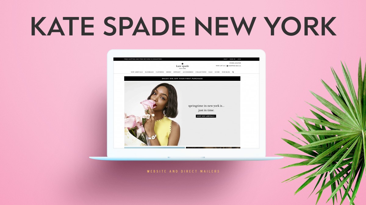 Kate Spade New York Website & EDMs on Morpholio